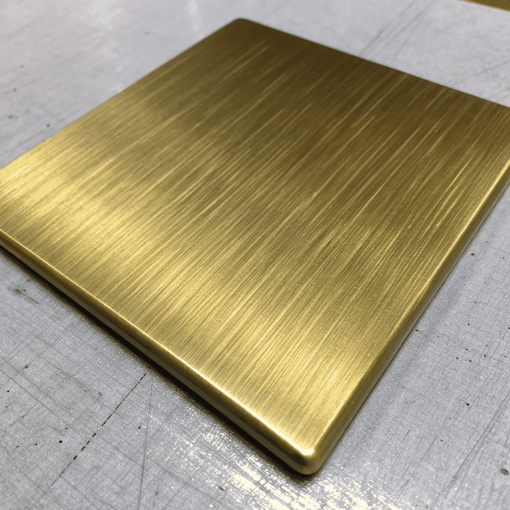 Brass bar texture detail